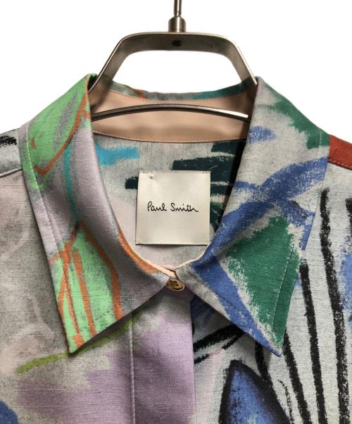 PAUL SMITH（ポールスミス）Paul Smith (ポールスミス) フォレストスケッチプリントシャツ ライトグレー サイズ:Mの古着・服飾アイテム