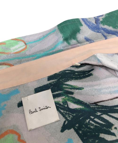PAUL SMITH（ポールスミス）Paul Smith (ポールスミス) フォレストスケッチプリントシャツ ライトグレー サイズ:Mの古着・服飾アイテム