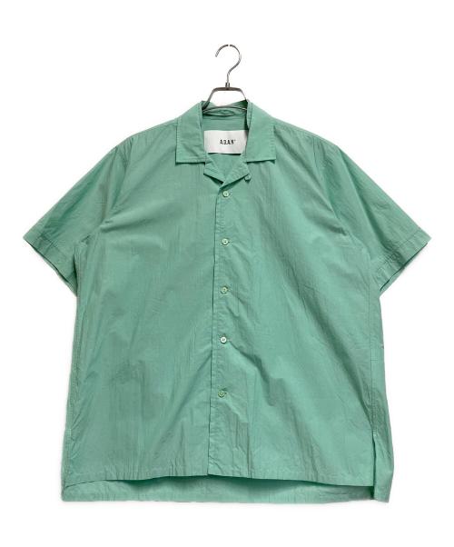 ADAN（エーディーエーエヌ）ADAN (エーディーエーエヌ) 半袖カラーシャツ ミントグリーン サイズ:Ｍの古着・服飾アイテム