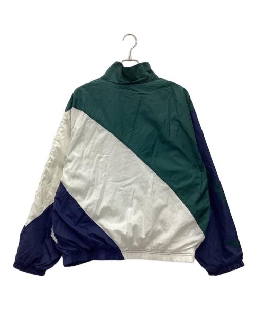 NIKE（ナイキ）NIKE (ナイキ) ナイロンジャケット 90S 銀タグ ホワイト×グリーン×ネイビー サイズ:SIZE Lの古着・服飾アイテム