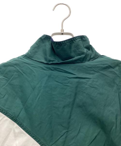 NIKE（ナイキ）NIKE (ナイキ) ナイロンジャケット 90S 銀タグ ホワイト×グリーン×ネイビー サイズ:SIZE Lの古着・服飾アイテム