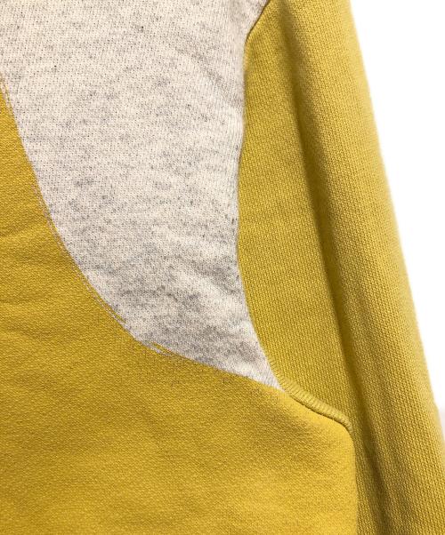 maison kitsune（メゾンキツネ）maison kitsune (メゾンキツネ) スウェット ライトグレー×イエロー×レッド サイズ:XSの古着・服飾アイテム