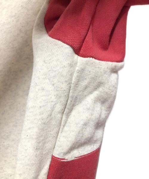 maison kitsune（メゾンキツネ）maison kitsune (メゾンキツネ) スウェット ライトグレー×イエロー×レッド サイズ:XSの古着・服飾アイテム