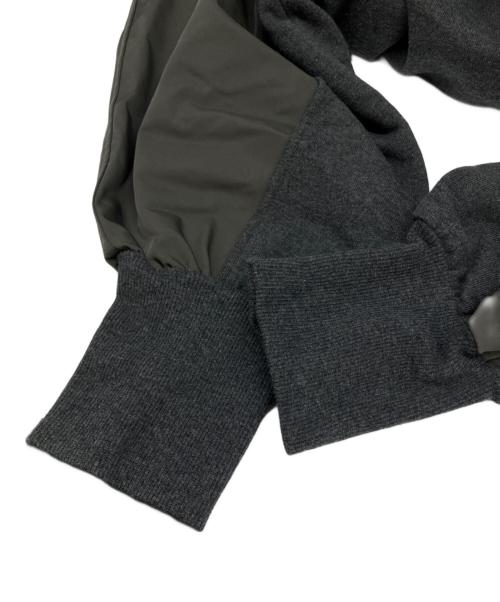 AER（エアー）AER (エアー) スウェットコンビベルテッドワンピース グレー サイズ:FREEの古着・服飾アイテム