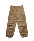 AVIREXアヴィレックス）の古着「ワイドファティーグカーゴパンツ」｜ベージュ