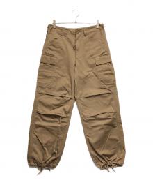 AVIREX（アヴィレックス）の古着「ワイドファティーグカーゴパンツ」｜ベージュ