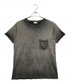 Saint Laurent Parisサンローランパリ）の古着「ポケットTシャツ」｜ブラック