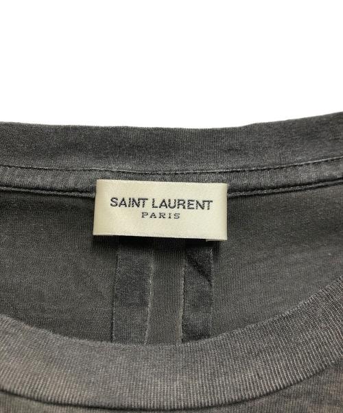 Saint Laurent Paris（サンローランパリ）Saint Laurent Paris (サンローランパリ) ポケットTシャツ ブラック サイズ:Mの古着・服飾アイテム