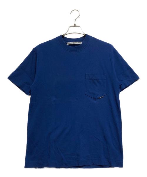 ALEXANDER WANG（アレキサンダー・ワン）ALEXANDER WANG (アレキサンダーワン) ポケット付き半袖Tシャツ ブルー サイズ:XSの古着・服飾アイテム