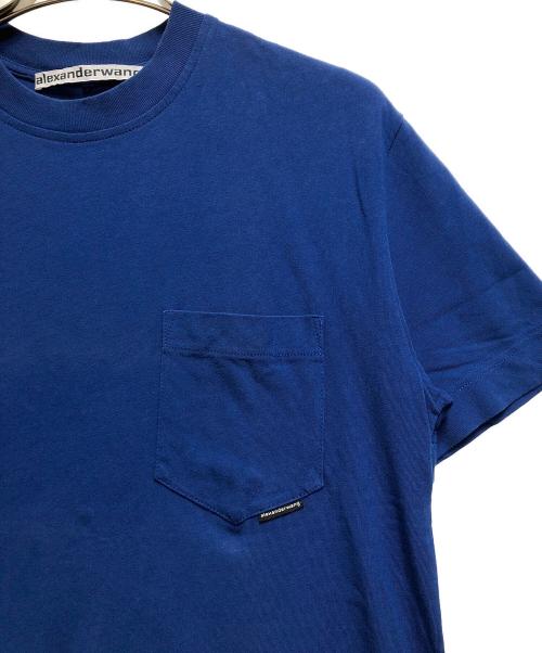 ALEXANDER WANG（アレキサンダー・ワン）ALEXANDER WANG (アレキサンダーワン) ポケット付き半袖Tシャツ ブルー サイズ:XSの古着・服飾アイテム