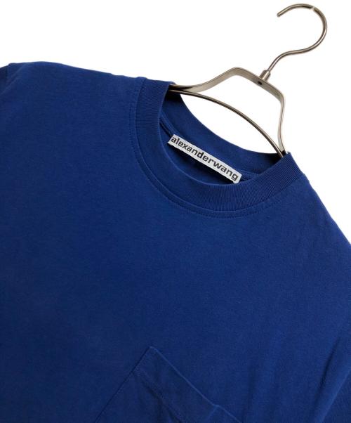 ALEXANDER WANG（アレキサンダー・ワン）ALEXANDER WANG (アレキサンダーワン) ポケット付き半袖Tシャツ ブルー サイズ:XSの古着・服飾アイテム