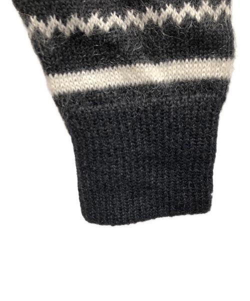 Saint Laurent Paris（サンローランパリ）Saint Laurent Paris (サンローランパリ) モヘアニットカーディガン ホワイト×ブラック サイズ:ＳＩＺＥ　Ｍの古着・服飾アイテム
