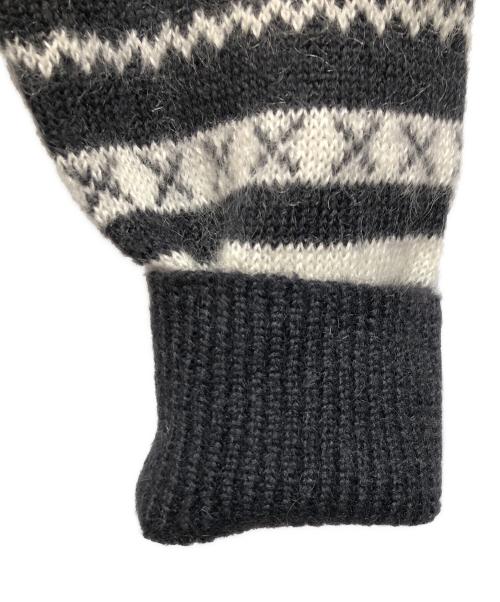 Saint Laurent Paris（サンローランパリ）Saint Laurent Paris (サンローランパリ) モヘアニットカーディガン ホワイト×ブラック サイズ:ＳＩＺＥ　Ｍの古着・服飾アイテム