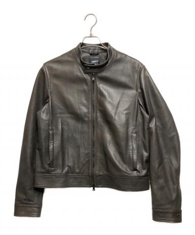 未使用エンメティ　シングルライダースレザージャケット 中古・古着通販】EMMETI (エンメティ) ラムスキンシングルライダース