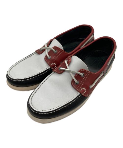 PARABOOT（パラブーツ）PARABOOT (パラブーツ) デッキシューズ レッド×ブラック サイズ:27,0の古着・服飾アイテム