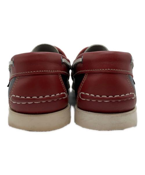 PARABOOT（パラブーツ）PARABOOT (パラブーツ) デッキシューズ レッド×ブラック サイズ:27,0の古着・服飾アイテム