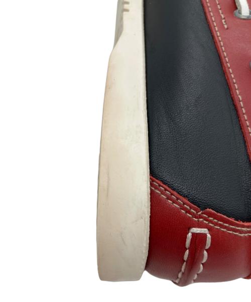 PARABOOT（パラブーツ）PARABOOT (パラブーツ) デッキシューズ レッド×ブラック サイズ:27,0の古着・服飾アイテム