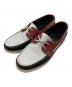PARABOOT（パラブーツ）の古着「デッキシューズ」｜レッド×ブラック