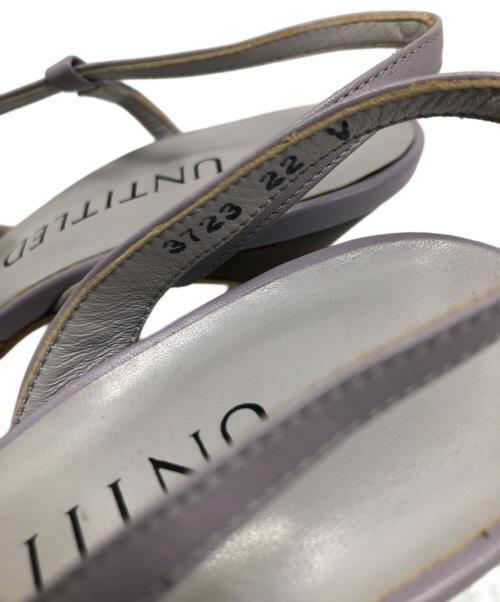 UNTITLED（アンタイトル）UNTITLED (アンタイトル) ヒールパンプス パープル サイズ:22の古着・服飾アイテム