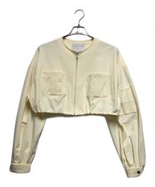 RIM.ARK（リムアーク）の古着「Collarless MA-1」｜イエロー