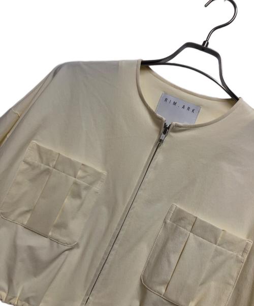 RIM.ARK（リムアーク）RIM.ARK (リムアーク) Collarless MA-1 イエロー サイズ:FREEの古着・服飾アイテム