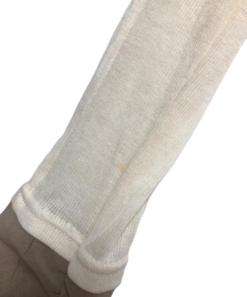 MAISON SPECIAL（メゾンスペシャル）MAISON SPECIAL (メゾンスペシャル) 2way Neck Sheer Docking Tops ベージュ サイズ:FREEの古着・服飾アイテム