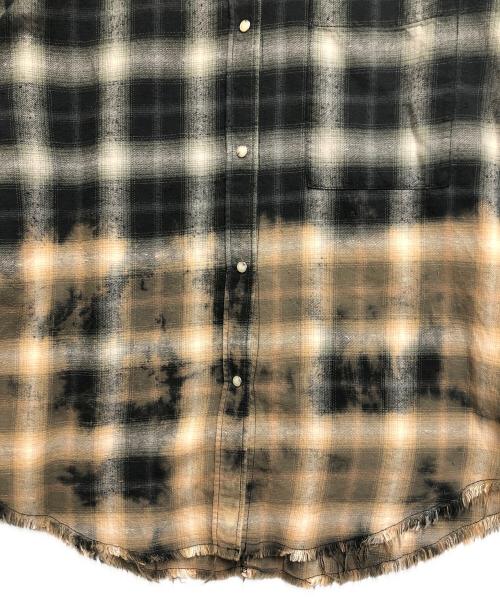 MAISON SPECIAL（メゾンスペシャル）MAISON SPECIAL (メゾンスペシャル) Bleach Processing Plaid Pattern Shirt マルチカラー サイズ:FREEの古着・服飾アイテム