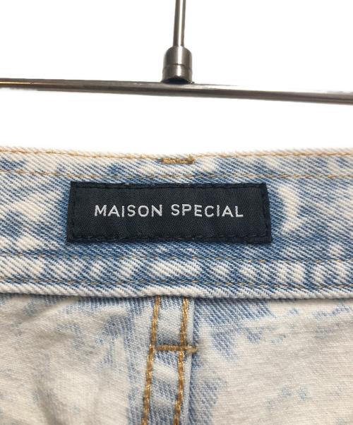 MAISON SPECIAL（メゾンスペシャル）MAISON SPECIAL (メゾンスペシャル) Side Long Zip Denim スカイブルー サイズ:36の古着・服飾アイテム