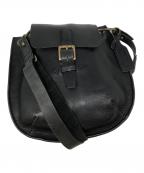 BEAU DESSINボーデッサン）の古着「レザーショルダーバッグ」｜ブラック