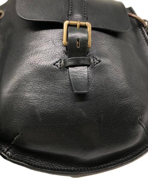 BEAU DESSIN（ボーデッサン）BEAU DESSIN (ボーデッサン) レザーショルダーバッグ ブラックの古着・服飾アイテム