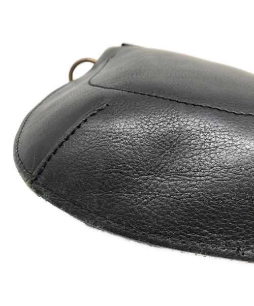 BEAU DESSIN（ボーデッサン）BEAU DESSIN (ボーデッサン) レザーショルダーバッグ ブラックの古着・服飾アイテム