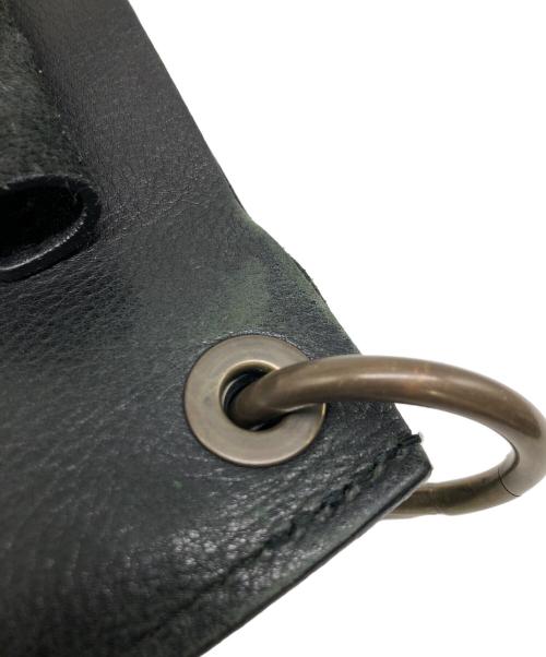 BEAU DESSIN（ボーデッサン）BEAU DESSIN (ボーデッサン) レザーショルダーバッグ ブラックの古着・服飾アイテム