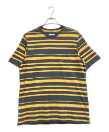 POP TRADING COMPANY（ポップトレーディングカンパニー）の古着「ポケットTシャツ」｜グレー×イエロー