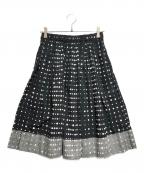 BLACK COMME des GARCONSブラックコムデギャルソン）の古着「ミディフレアスカート」｜ブラック