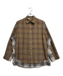 N.HOOLYWOOD（エヌ ハリウッド）の古着「BIG CHECK SHIRT」｜ブラウン