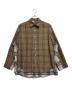 N.HOOLYWOOD（エヌ ハリウッド）の古着「BIG CHECK SHIRT」｜ブラウン