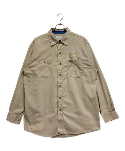 CarHartt（カーハート）CarHartt (カーハート) 長袖シャツ ベージュ サイズ:XLの古着・服飾アイテム