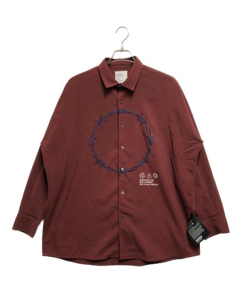 SHAREEF（シャリーフ）SHAREEF (シャリーフ) 長袖シャツ バーガンディー サイズ:2の古着・服飾アイテム