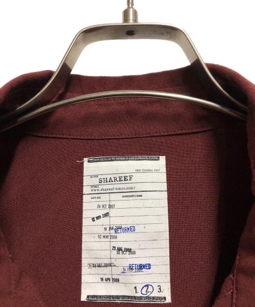 SHAREEF（シャリーフ）SHAREEF (シャリーフ) 長袖シャツ バーガンディー サイズ:2の古着・服飾アイテム