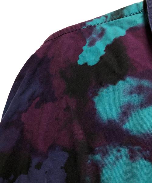 SHAREEF（シャリーフ）SHAREEF (シャリーフ) SMOKE PT L/S SHIRTS パープル×ブルー サイズ:2の古着・服飾アイテム