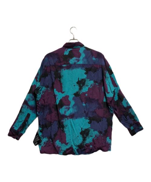 SHAREEF（シャリーフ）SHAREEF (シャリーフ) SMOKE PT L/S SHIRTS パープル×ブルー サイズ:2の古着・服飾アイテム