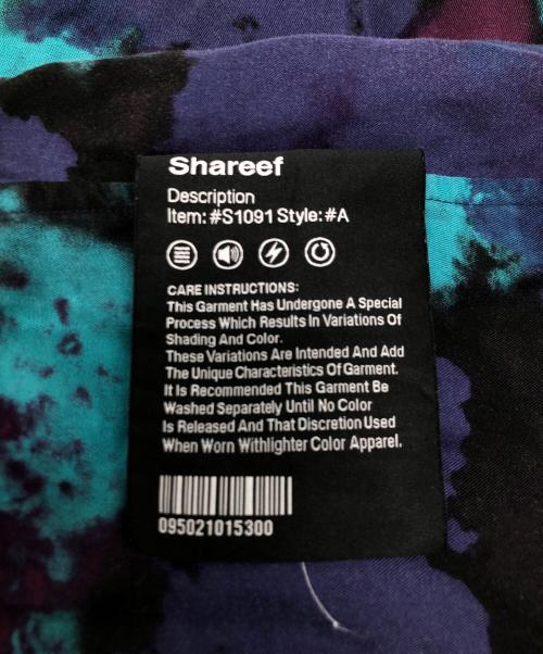SHAREEF（シャリーフ）SHAREEF (シャリーフ) SMOKE PT L/S SHIRTS パープル×ブルー サイズ:2の古着・服飾アイテム