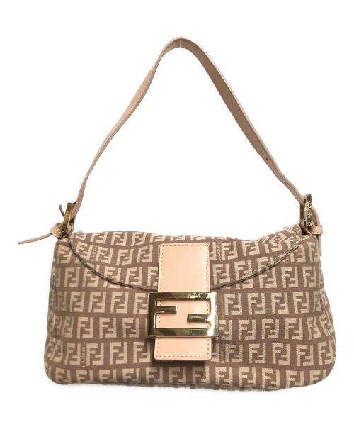 FENDI（フェンディ）FENDI (フェンディ) ショルダーバッグ ズッキーノ柄 ピンクの古着・服飾アイテム