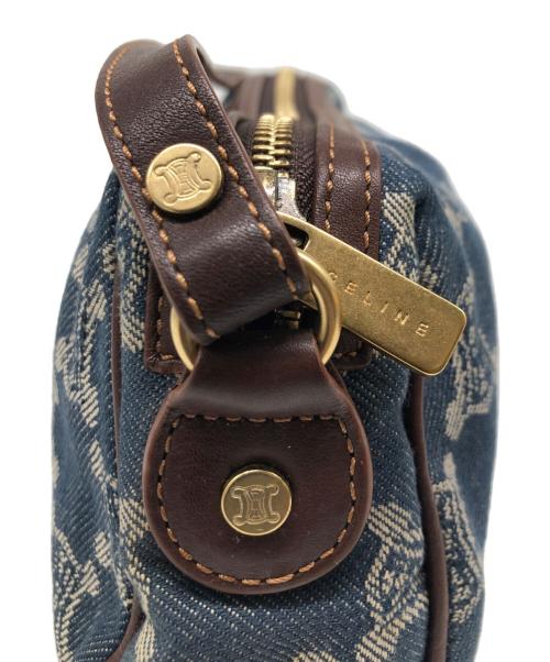 CELINE（セリーヌ）CELINE (セリーヌ) ワンショルダーバッグ ブルー×ブラウンの古着・服飾アイテム