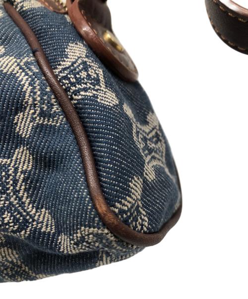 CELINE（セリーヌ）CELINE (セリーヌ) ワンショルダーバッグ ブルー×ブラウンの古着・服飾アイテム