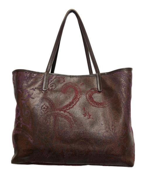ETRO（エトロ）ETRO (エトロ) トートバッグ パープルの古着・服飾アイテム