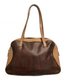 ETRO（エトロ）の古着「ハンドバッグ」｜バーガンディー×ライトブラウン