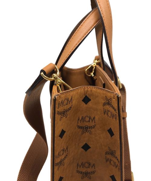 MCM（エムシーエム）MCM (エムシーエム) ヴィセトス クラシック トートバッグ ミニ ライトブラウンの古着・服飾アイテム