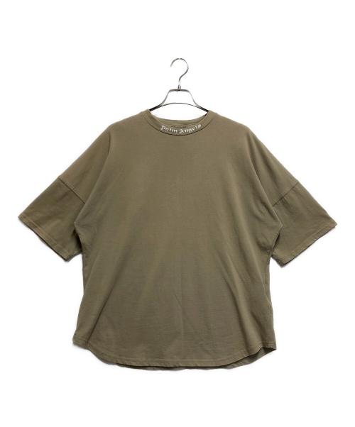 Palm Angels（パーム エンジェルス）Palm Angels (パーム エンジェルス) 半袖カットソー ベージュ サイズ:Lの古着・服飾アイテム