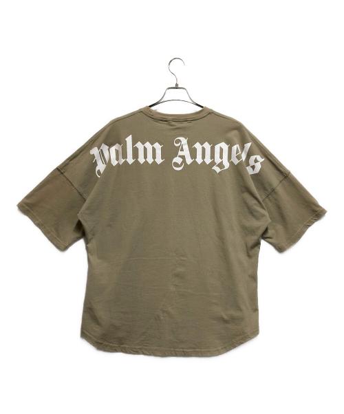 Palm Angels（パーム エンジェルス）Palm Angels (パーム エンジェルス) 半袖カットソー ベージュ サイズ:Lの古着・服飾アイテム